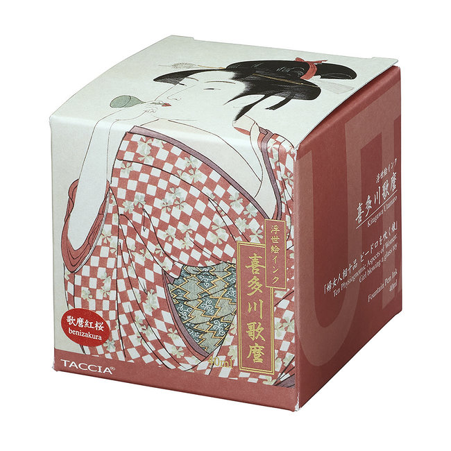 TFPI-WD42-13 TACCIA UKIYOE INK / UTAMARO BENIZAKURA (RED)