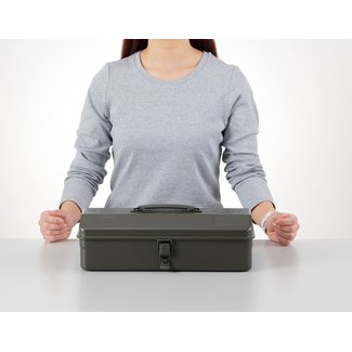TOYO STEEL Camber-Top Toolbox Y-350 Red