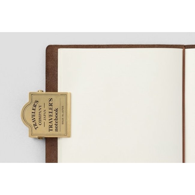 TRAVELER'S notebook Brass Clip TRC Logo