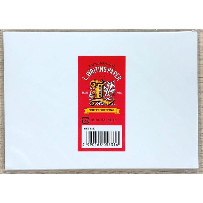 Envelope  L White Writing Single