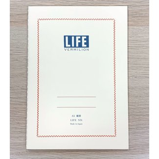 LIFE CO., LTD. Vermilion A5 Ruled 32 Pages