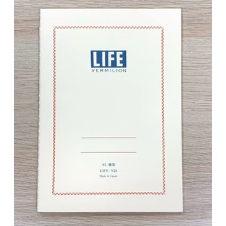 LIFE CO.,LTD. Vermilion A5 Ruled 32 Pages