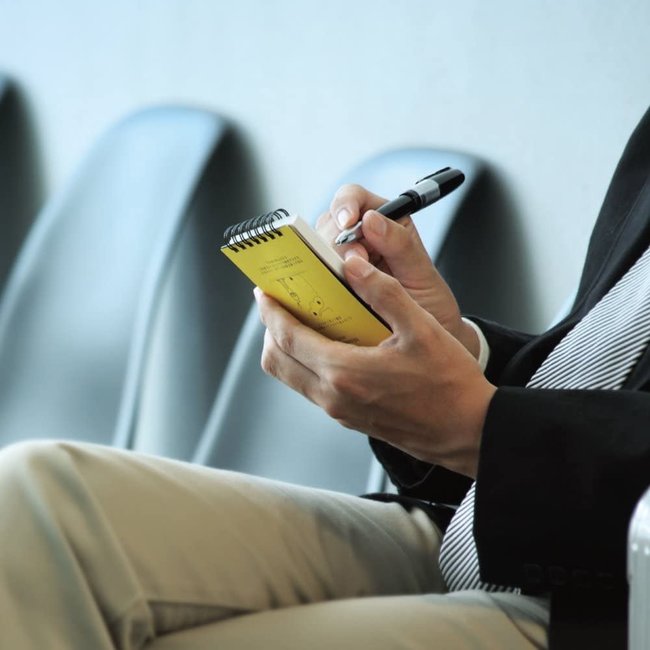 N193A Mnemosyne Memo 5mm Ruled A7 115X60mm