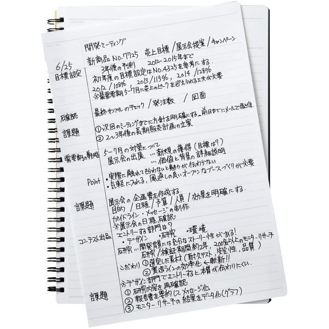 N194A B5 Mnemosyne Notebook 7mm Ruled