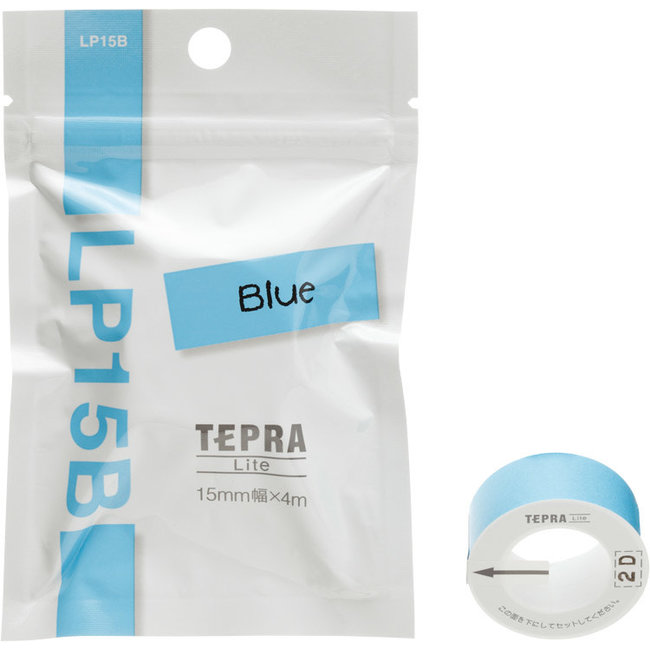 Tepra Lite Thermal Paper Tape Blue