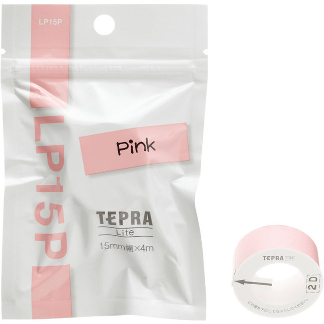 Tepra Lite Thermal Paper Tape Pink