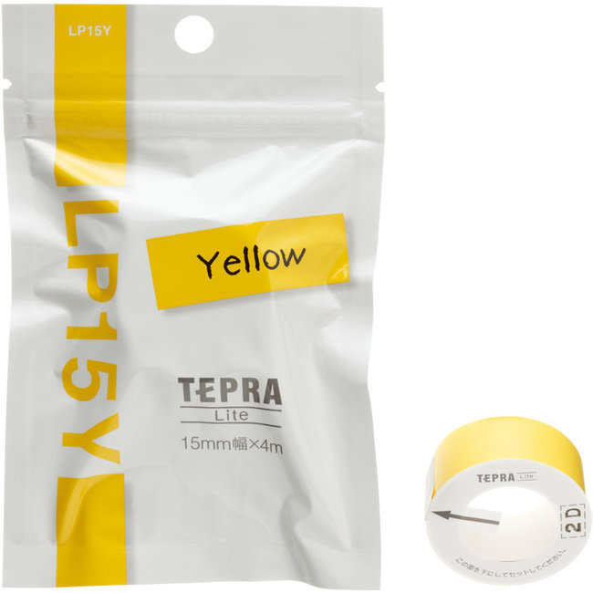 Tepra Lite Thermal Paper Tape Yellow