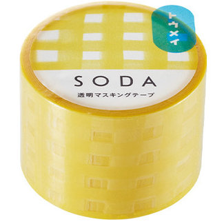 KING JIM CO., LTD. Soda Transparent Mt 30mm Plaid