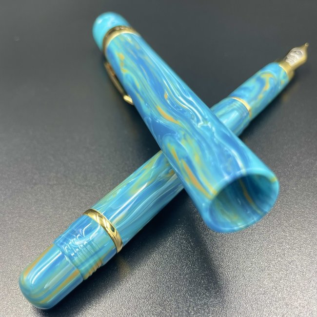 FOUNTAIN PEN COVENANT BLUE APATITE STAINLESS