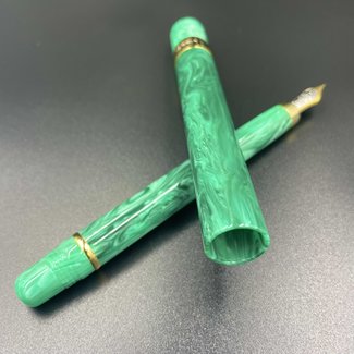 NAKABAYASHI FOUNTAIN PEN COVENANT GREEN MALACHITE STAINLESS