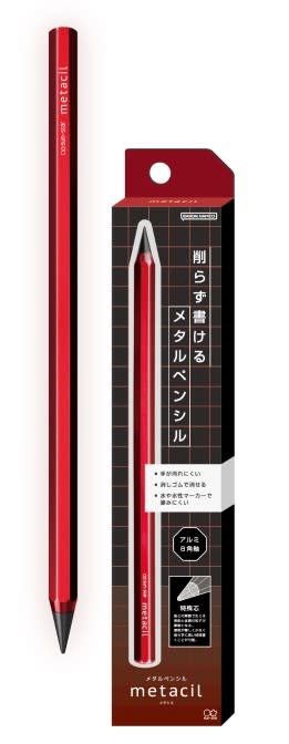 METACIL PENCIL METALLIC RED