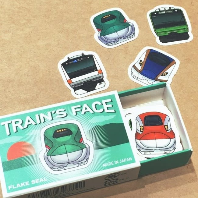 Flake Sticker Shinkansen/Train Face