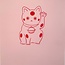 A4 Manekineko Print - Pink