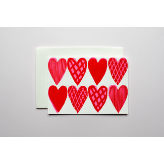 TAKAKO COPELAND Heart Pattern /Greeting Card