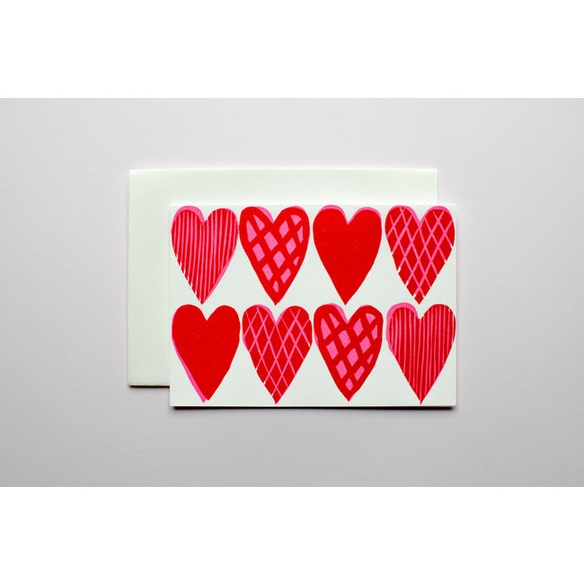 Card: Heart Pattern/ Takako Copeland