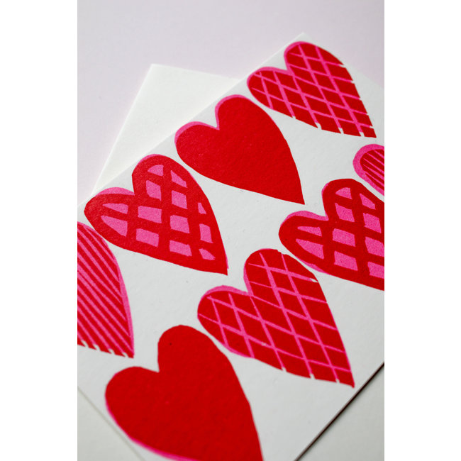 Card: Heart Pattern/ Takako Copeland