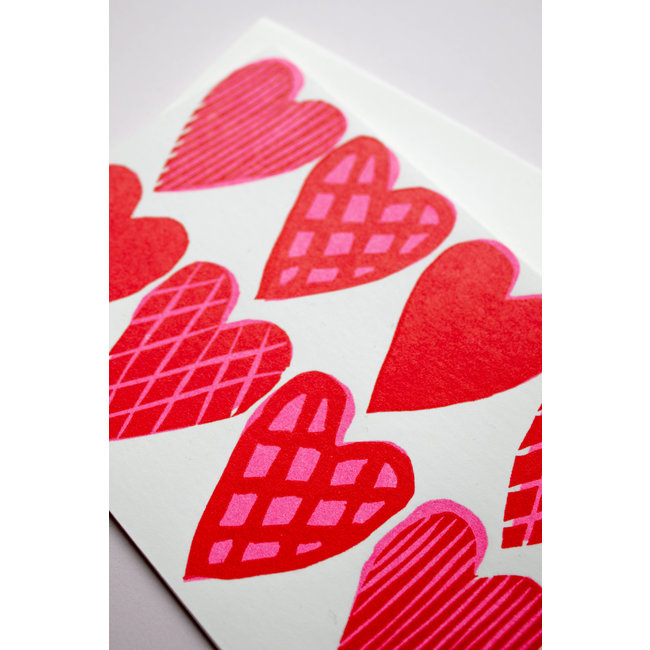 Card: Heart Pattern/ Takako Copeland