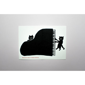 TAKAKO COPELAND Card: Jazz Cats / Greeting Card