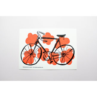 TAKAKO COPELAND Bicycle - Red/ Greeting Card