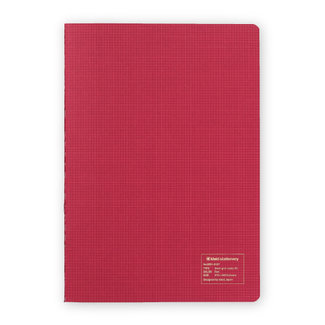 KLEID 2mm Grid Notes A5 Red