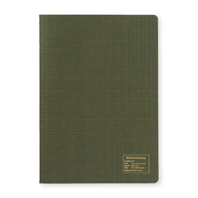 2mm Grid Notes A5 Olive Drab