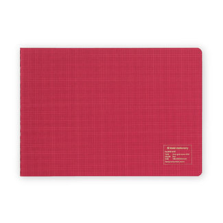 KLEID 2mm Grid Notes A5W Red