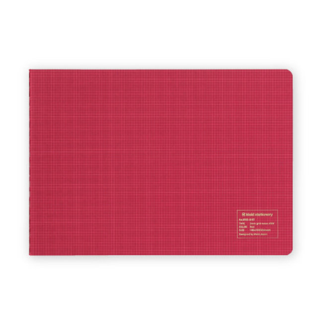 2mm Grid Notes A5W Red