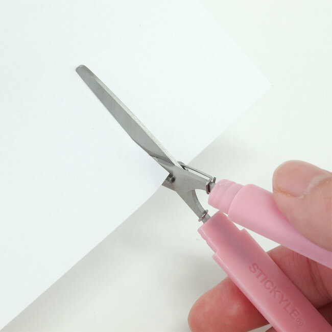 Stickyle Scissors Compact Pink X Ivory