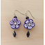 Purple Ume Drop Earrings