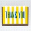 Card: Yellow Stripe Thank You / Takako Copeland