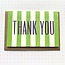 Green Stripe Thank You / Greeting Card