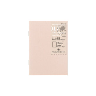 TRAVELER'S COMPANY 017 TRAVELER'S notebook  Refill Sticker Release Paper (Passport Size)
