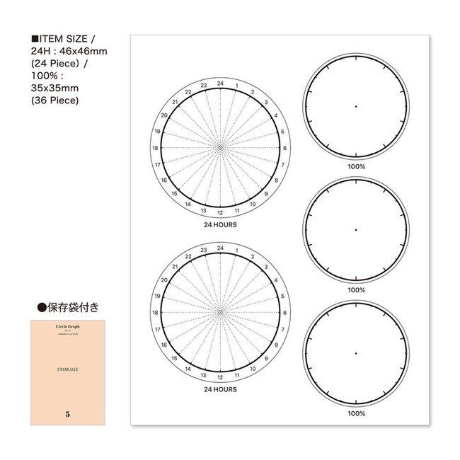 LACONIC LGF37 STYLE STICKER Circle Graph