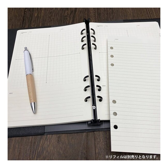 LACONIC LGF31-330BK STYLE NOTEBOOK/BINDER ADELL BLACK