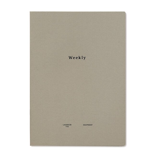LACONIC A5 LGF02-36 STYLE NOTEBOOK Weekly