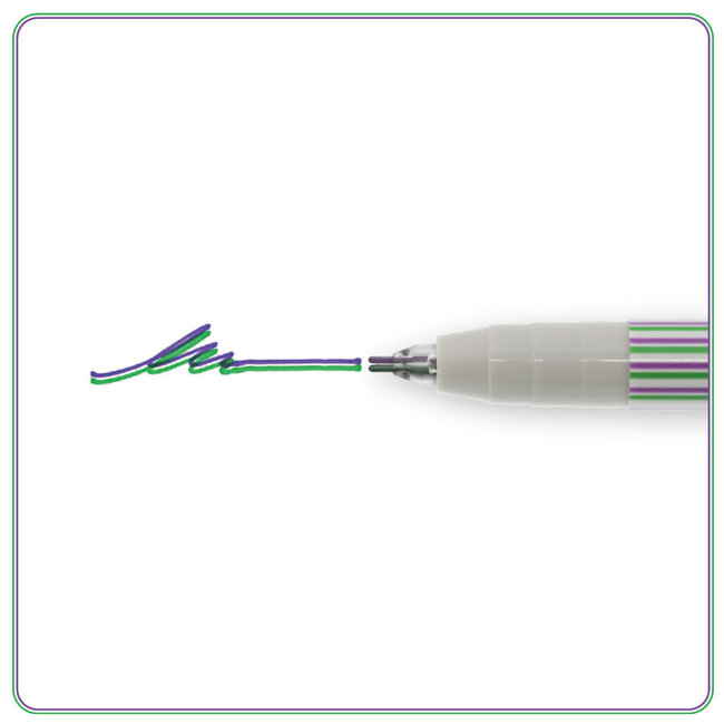 Twiink 2 Colour Pen Green/Violet