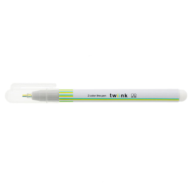 Twiink 2 Colour Pen Yellow/Mint