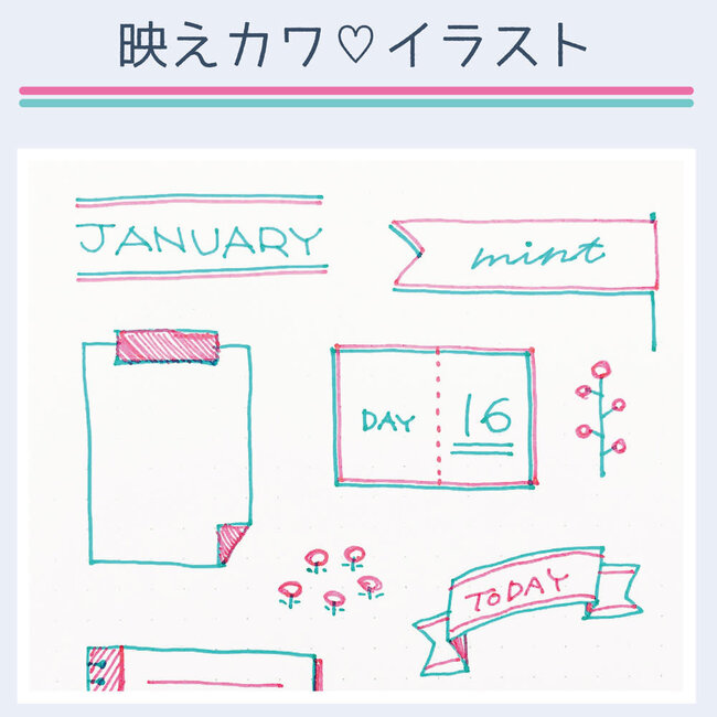 Twiink 2 Colour Pen Red/Black