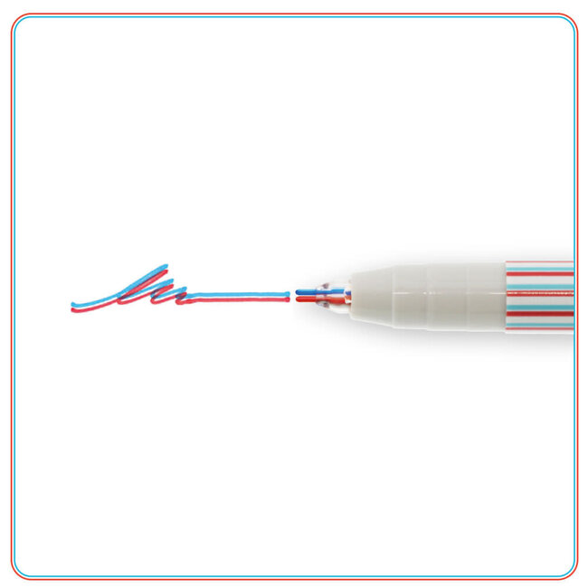 *Twiink Twin Colour Pen Red X Light Blue