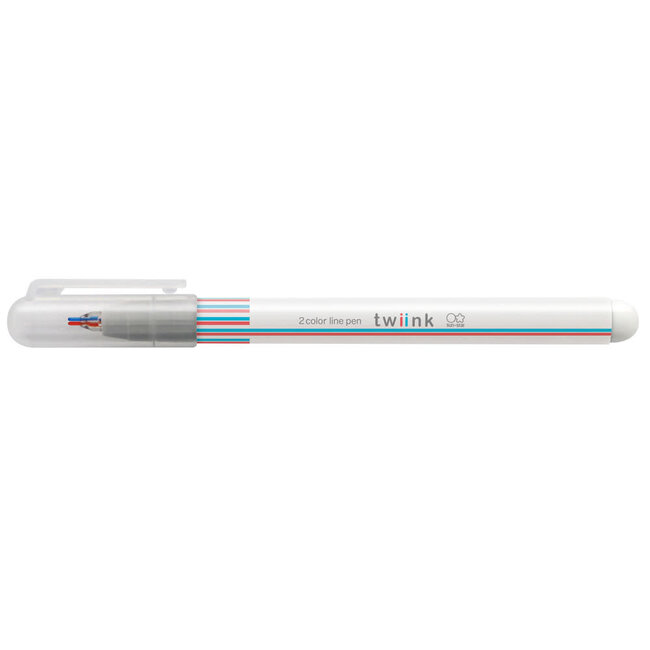 Twiink Twin Colour Pen Red X Light Blue