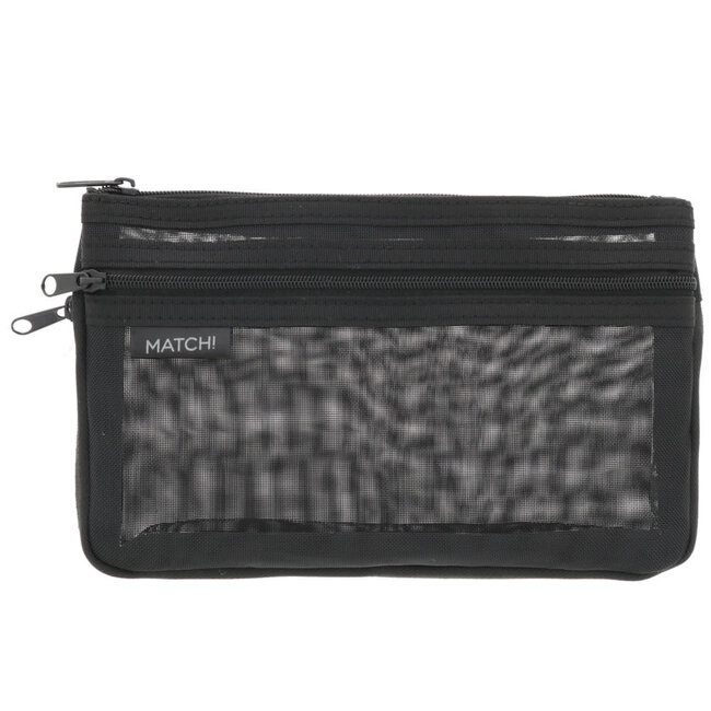 MATCH MESH PEN POUCH BK