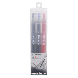 SUNSTAR TANK GEL INK BALLPOINT PEN 3C PACK
