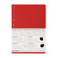 S4144 1/2 Year Notebook, Plain, A5, Red