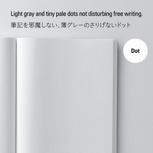 S4147 365 Days Notebook, Dot, A5, Black