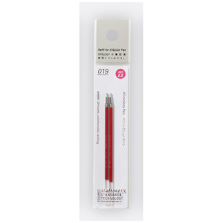 STALOGY S5711 4 Functions Pen, Refills, 0.5 mm, Red, 2P