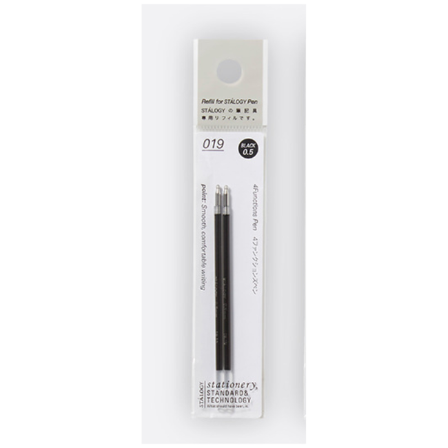 S5710 4 Functions Pen, Refills, 0.5 mm, Black, 2P
