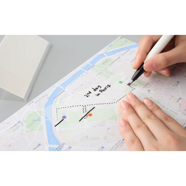 S3043 Large Translucent Sticky Notes, glidded