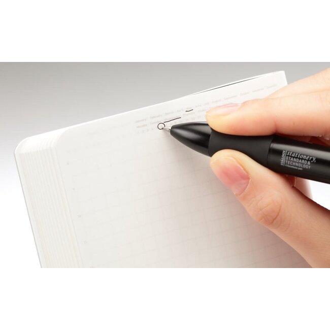 S4177 1/2 Year Notebook, Grid, A5, Salvia