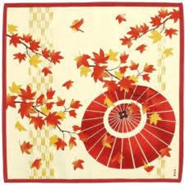 Furoshiki Cloth(S) - Japanese Umbrella And Acer