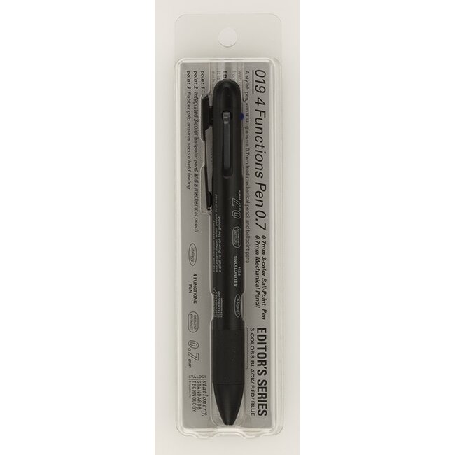 S5706 4 Functions Pen, 0.7mm, Black